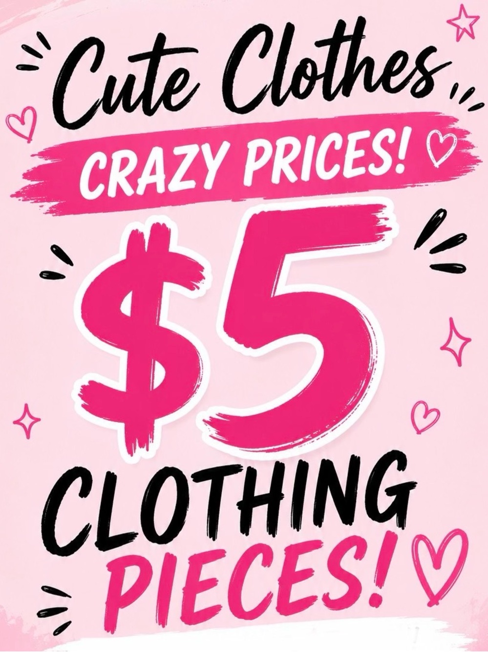 $5 ITEMS IN CLOSET